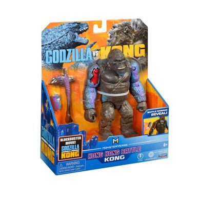 Фигурка GODZILLA VS. KONG - КОНГ С БОЕВЫМИ РАНАМИ И ТОПОРОМ (15 cm) 35354