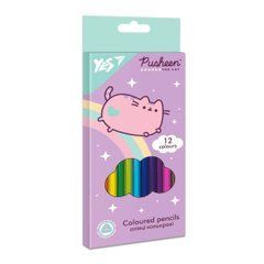 Карандаши цветные YES 12 цв Pusheen