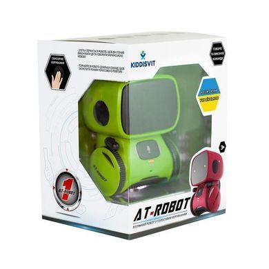 Интерактивный робот AT-Robot с голосовым управлением на украинском зеленый (AT001-02-UKR)