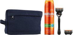 Бритвенный набор Gillette Sharp Fusion 5 ProGlide ( 2 кассеты + гель Sensitive Shave + сумка) 02483