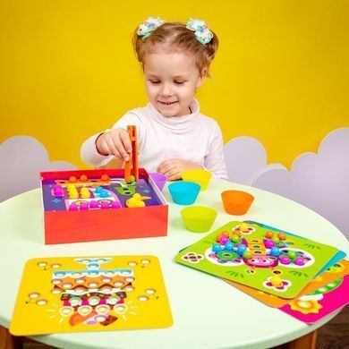 Мозаика деревянная Vladi Toys Дополни картинку шариками (ZB2002-08)