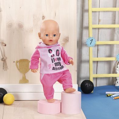 Набор одежды для куклы BABY BORN - СПОРТИВНЫЙ КОСТЮМ ДЛЯ БЕГА (на 43 cm, розовый) 830109-1