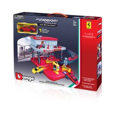 Игровой набор - ГАРАЖ FERRARI (2 уровня, 1 машинка 1:43) 18-31231