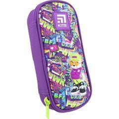 Пенал без наповнення Education "Chilling Cat" 1 відділення, Kite (K22-662-3)