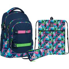 Шкільний набір Wonder Kite "Bright": рюкзак, пенал, сумка для взуття (SET_WK22-727M-1)