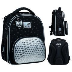K26-556M-2 Рюкзак Kite Education каркасний Black&Silver