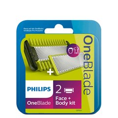 Сменные лезвия Philips OneBlade QP620/50 Face + Body kit 01335