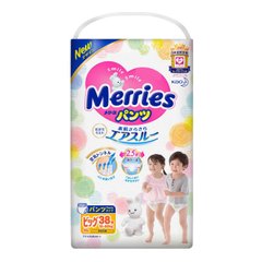 Подгузники - трусики Merries Big (12-22 кг) 38 шт (mep8)