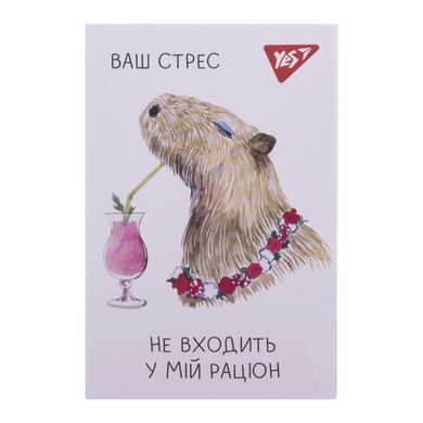 Блокнот YES А7 Capybara 48 аркушів клітинка