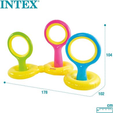 Надувна гра на воді "Літаючі диски" Intex, 178х102х104 см (57510)