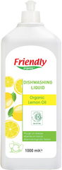Органічний засіб для миття посуду Friendly Organic з лимонною олією 1000 мл