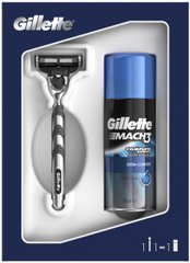 Подарунковий набір для чоловіків Gillette Mach3 (станок + гель для гоління Gillette Mach3 Extra Comfort 75 мл) 01176