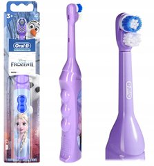 Електрична дитяча зубна щітка на батарейках "Oral-B" Frozen Ельза незнімна насадка TP0021