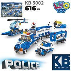 Конструктор "Поліцейська техніка" 5в1 Limo Toy, 616 деталей (KB5002)
