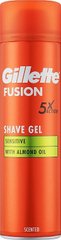 Гель для гоління Gillette Fusion Shave Gel Sensitive With Almond Oil (миндальна олія) 200 мл 02544