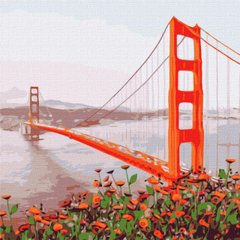 Картина за номерами "Ранковий Сан-Франциско" 50*50 см, ТМ Ідейка (КНО3596)