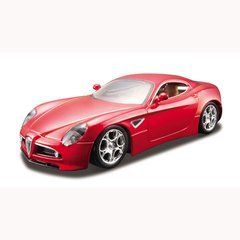 Автомодель - ALFA 8C COMPETIZIONE (2007) (красный металлик, черный металлик 1:32) 18-43004