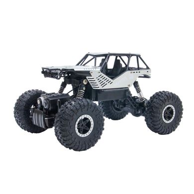 Автомобиль OFF-ROAD CRAWLER на р/у – ROCK (серебристый, метал. корпус, 1:18) SL-111RHS