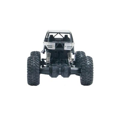 Автомобиль OFF-ROAD CRAWLER на р/у – ROCK (серебристый, метал. корпус, 1:18) SL-111RHS