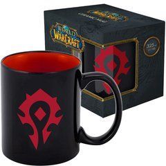 Чашка WORLD OF WARCRAFT Horde (Варкрафт) 330 мл Чорний