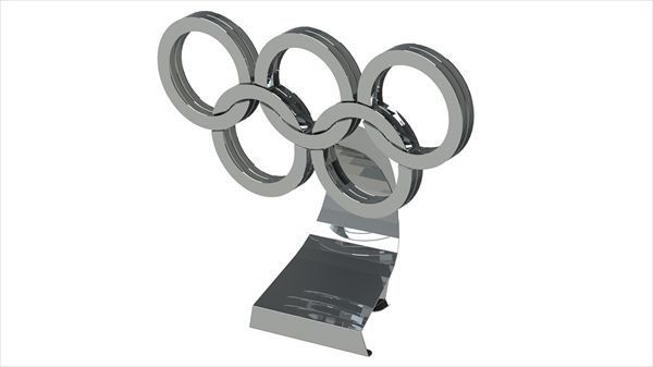Колекційна модель-конструктор Metal Time Rings of Strength Олімпійські кільця (MT021Y)