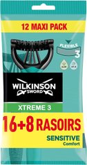 Одноразові станки Wilkinson Sword Xtreme 3 Sensitive (16+8 шт.) 02558