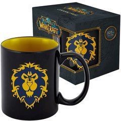 Чашка WORLD OF WARCRAFT Alliance (Варкрафт) 330 мл Чорний