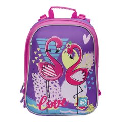Рюкзак школьный каркасный YES H-12 Flamingo