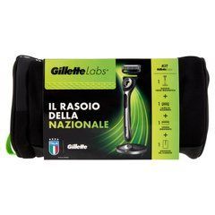 Gillette Labs Kit Бритва (1 кас) + Магнітна основа + Зволожуючий крем 100 мл + сумка 02764