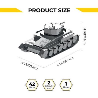 Коллекционная модель-конструктор Metal Time Pz.Kpfw. II танк (MT060)