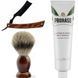 Небезпечна бритва/шавета розкладна Straight Razor + SHIMA + крем для гоління Proraso для чутливої шкіри з зеленим чаєм