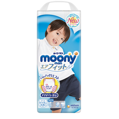 Moony подгузники – трусики Air Fit B-Big (13-28) кг, 26 шт. для мальчика (mp023)