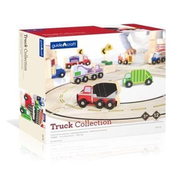 Набор грузовиков Guidecraft Block Play к Дороге из дерева, 12 шт. (G6718)