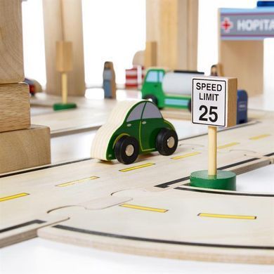 Набор грузовиков Guidecraft Block Play к Дороге из дерева, 12 шт. (G6718)