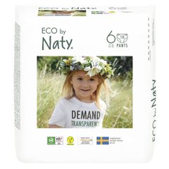 Органические подгузники трусики Eco by Naty Размер 6 (от 16+ кг) 18 шт (ФР-00000026)