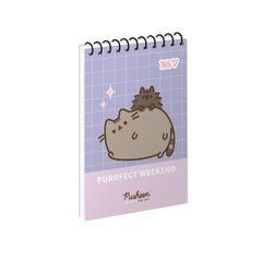 Зошит для записів Yes Pusheen:Purrfect Weekend одинарна спіраль А7/80 аркушів