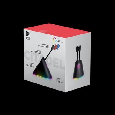 Держатель для кабеля GLHF Citadel Colorful 3 clips, RGB (FGLMB22BKCTDLRGB3)