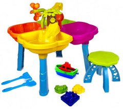 Детский столик со стульчиком для игры с песком и водой, ТМ Kinderway (01-122)