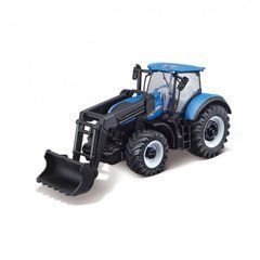 Автомодель серии Farm - Трактор NEW HOLLAND T7.315 с фронтальным погрузчиком (синий, 1:32) 18-31632