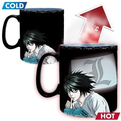 Чашка хамелеон DEATH NOTE KiraL (Тетрадь смерти) 460 мл
