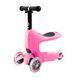 Самокат MICRO серии Mini2go Deluxe Plus &ndash; РОЗОВЫЙ (до 50 kg, до 20 kg с сидением, 3-х колесный) MMD033