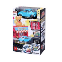 Игровой набор серии Bburago City - Магазин игрушек (магазин, машинка 1:43) 18-31510