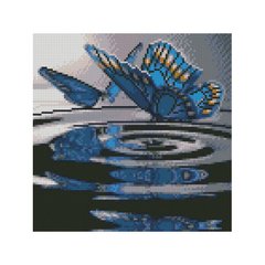 Алмазная мозаика "Бабочки на воде" 30*30 см, ТМ Strateg (CA-0026)