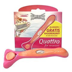 Станок для гоління Wilkinson Quattro Papya & Pearl W0087