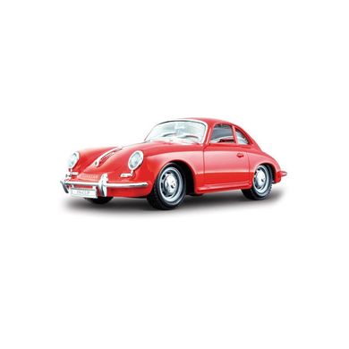 Автомодель - PORSCHE 356B (1961) (ассорти слоновая кость, красный, 1:24) 18-22079
