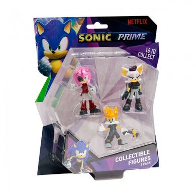 Набор игровых фигурок Sonic Prime – Ребел Руж, Тэйлз, Расти Роуз (SON2020C)