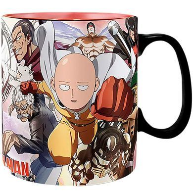 Чашка хамелеон ONE PUNCH MAN Heroes (Ванпанчмен) 460 мл