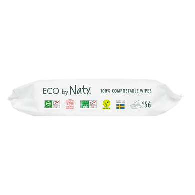 Органічні серветки Eco by Naty без запаху 56 шт