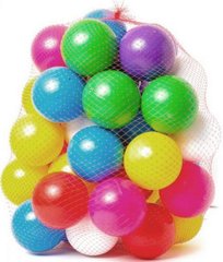 Кульки великі для сухого басейну 40 шт у сітці 8 см, Kinderway (02-417)