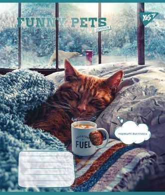 Зошит для записів Yes Funny pets А5 48 аркушів клітинка